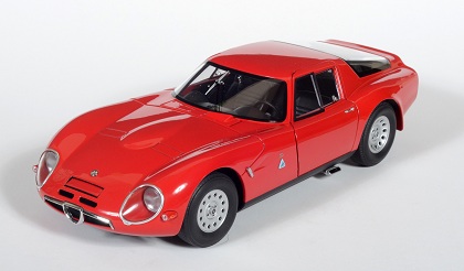 Alfa romeo tz2 1965 coupé rouge 70198 1/18 Autoart Modèle Voiture avec ou sans Indiv 