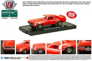 Drivers Release 28 - 1969 Chevrolet Camaro SS-RS 396 - Monza Red with White SS Stripes - Final Image