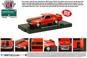 Drivers Release 28 - 1969 Chevrolet Camaro Z-28 RS - Monza Red with Black Z-28 Stripes - Final Image