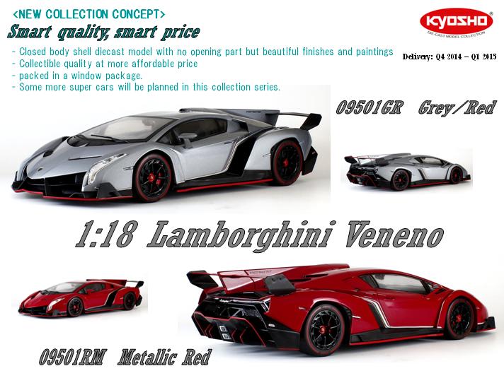 Lamborghini Veneno – first in a new Sealed Body Kyosho 1:18