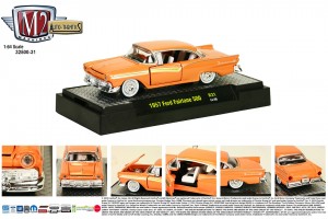 Auto-Thentics Release 31 - 1957 Ford Fairlane 500 - Coral Sand body with Gold spear - Final Image