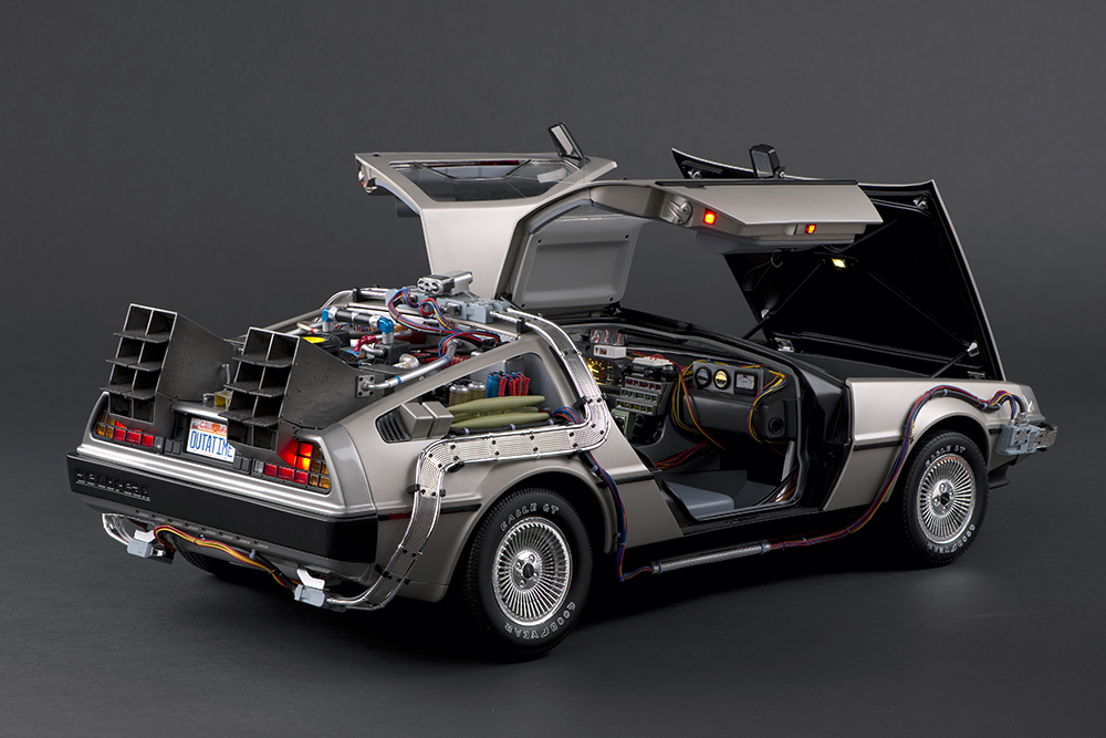 Diecast, Collectible, Movie Car, Back to the Future, Eaglemoss, DeLorean DMC12, Large Scale, 1:8, 1/8, Museum Replica