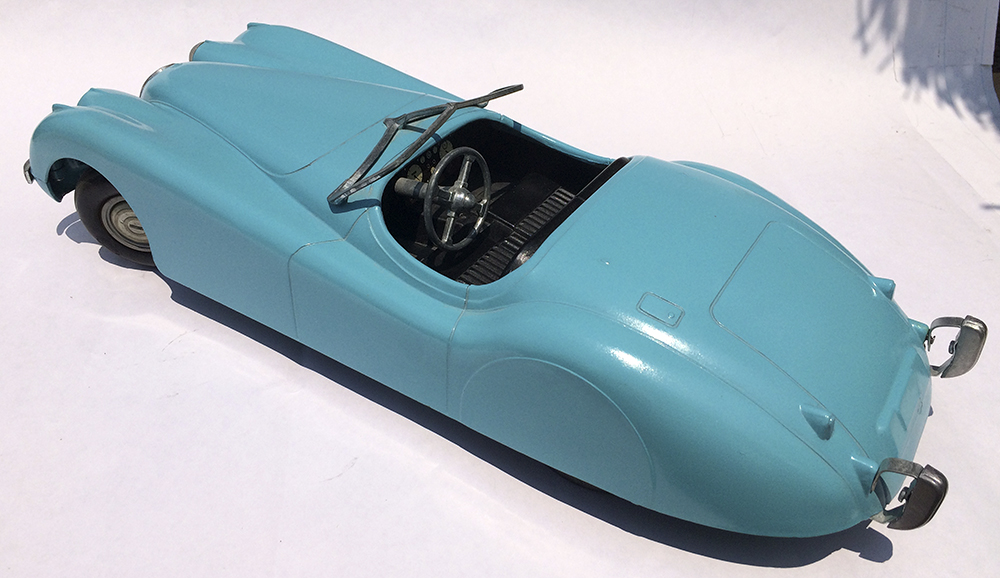 Die Cast X - Diecast Model Cars | Diecast Review: Vintage Doepke Jaguar XK 120 (Rear View)