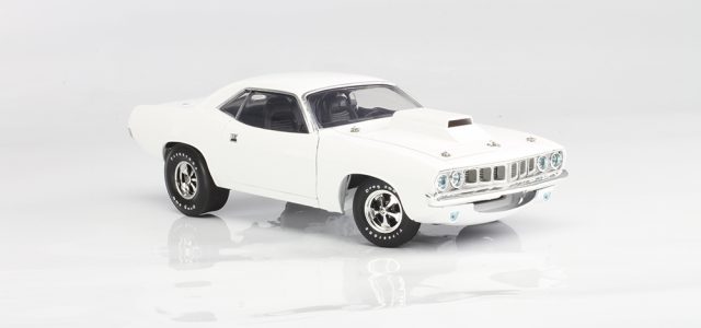 Supercar Collectibles 1971 Plymouth Barracuda Pro Stock White Chase Version